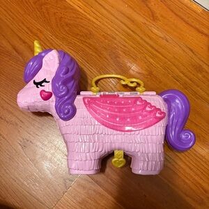 🏷️ 4 for $30 🏷️ Polly Pocket Unicorn Party Playset (case)